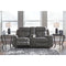 Jesolo - Dark Gray - Dbl Rec Loveseat W/console-Washburn's Home Furnishings