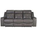 Jesolo - Dark Gray - Reclining Sofa-Washburn's Home Furnishings