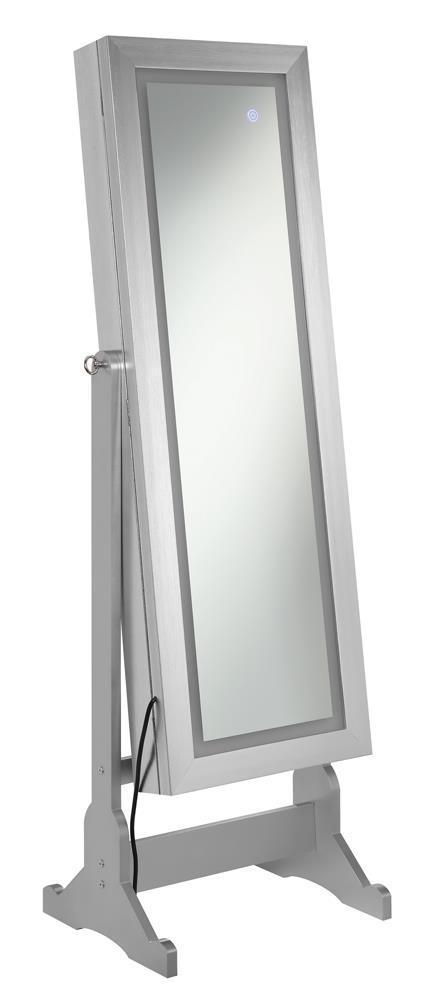 Jewelry - Cheval Mirror - Pearl Silver-Washburn's Home Furnishings