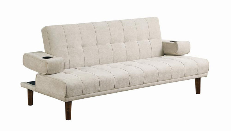 Joan - Upholstered Sofa Bed - Beige-Washburn's Home Furnishings