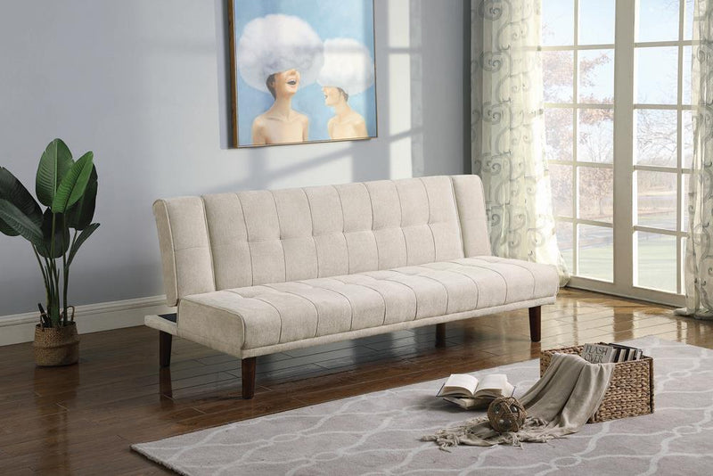 Joan - Upholstered Sofa Bed - Beige-Washburn's Home Furnishings