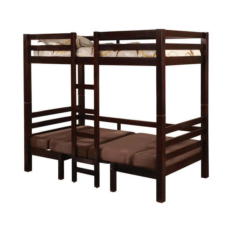 Joaquin - Twin Over Twin Bunk Bed - Brown-Washburn's Home Furnishings