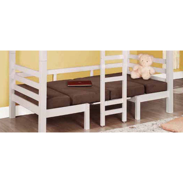 Joaquin - Twin Over Twin Bunk Bed - Wood And Fabric - Brown-Washburn's Home Furnishings