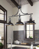 Joella - Bronze Finish - Metal Pendant Light (1/cn)-Washburn's Home Furnishings