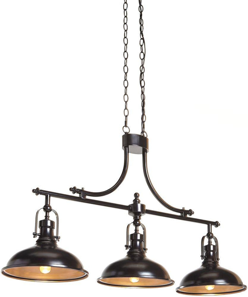 Joella - Bronze Finish - Metal Pendant Light (1/cn)-Washburn's Home Furnishings