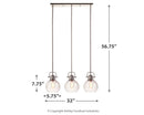 Johano - Gray - Glass Pendant Light (1/cn)-Washburn's Home Furnishings