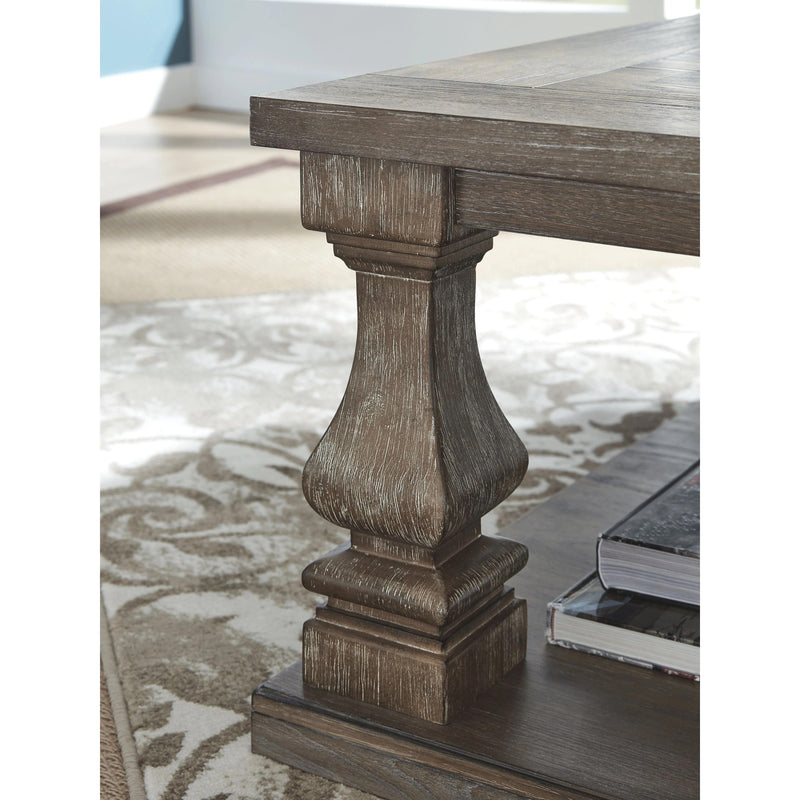 Johnelle - Gray - Rectangular Cocktail Table-Washburn's Home Furnishings