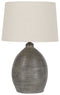 Joyelle - Gray - Terracotta Table Lamp (1/cn)-Washburn's Home Furnishings