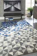 Juancho - Blue - Medium Rug-Washburn's Home Furnishings