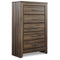 Juararo - Dark Brown - Five Drawer Chest-Washburn's Home Furnishings