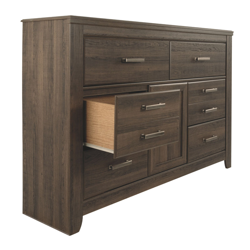 Juararo - Dark Brown - Six Drawer Dresser-Washburn's Home Furnishings