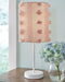 Kaelene - Pink/white - Metal Table Lamp (1/cn)-Washburn's Home Furnishings