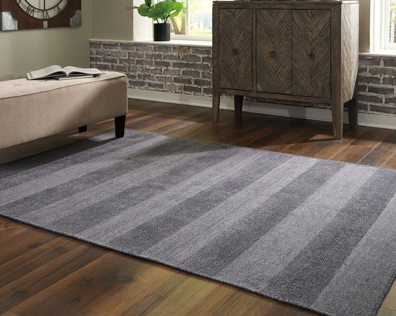 Kaelynn - Gray/charcoal - Large Rug-Washburn's Home Furnishings