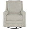 Kambria - Fog - Swivel Glider Accent Chair-Washburn's Home Furnishings