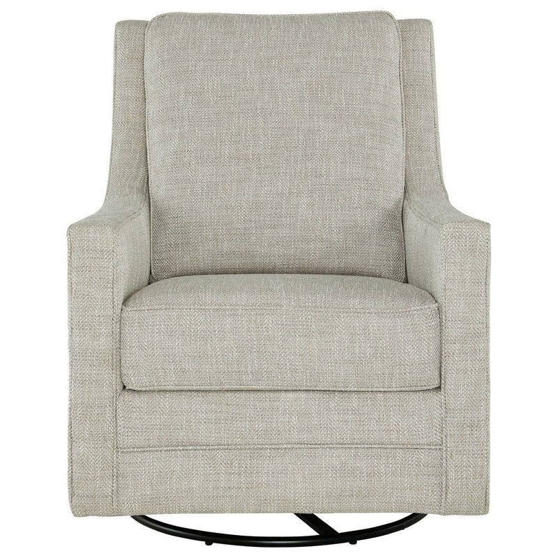 Kambria - Fog - Swivel Glider Accent Chair-Washburn's Home Furnishings