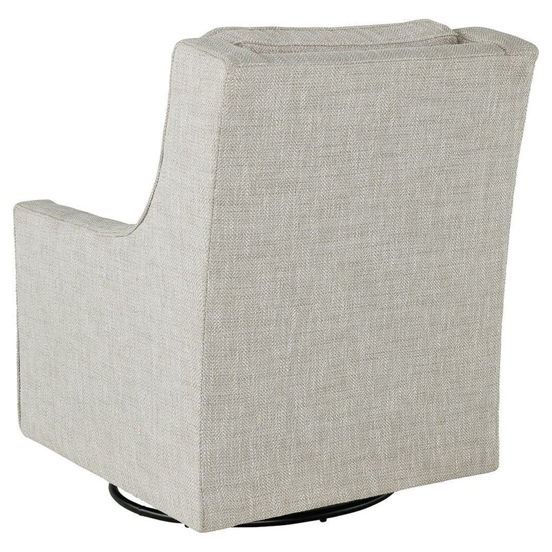 Kambria - Fog - Swivel Glider Accent Chair-Washburn's Home Furnishings