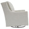 Kambria - Frost - Swivel Glider Accent Chair-Washburn's Home Furnishings