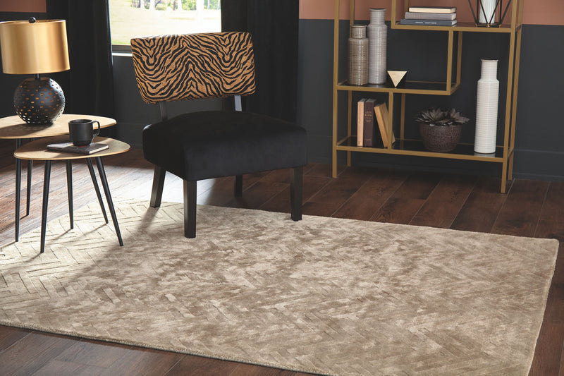 Kanella - Gold - Large Rug-Washburn's Home Furnishings