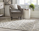 Karah - Gray/ivory - Large Rug-Washburn's Home Furnishings