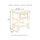 Kaslyn - White - One Drawer Night Stand-Washburn's Home Furnishings