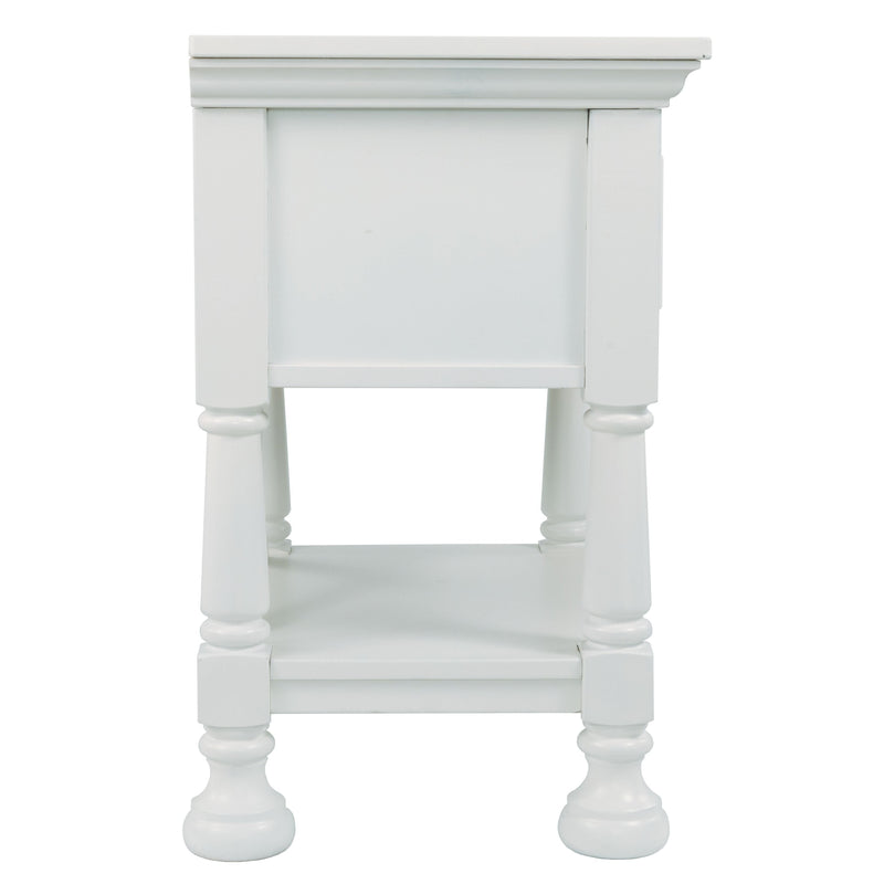 Kaslyn - White - One Drawer Night Stand-Washburn's Home Furnishings