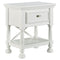 Kaslyn - White - One Drawer Night Stand-Washburn's Home Furnishings