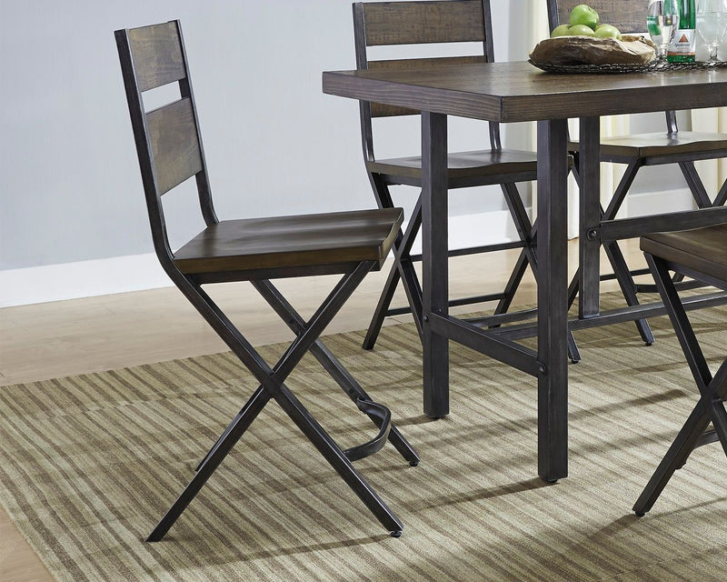 Kavara - Medium Brown - Counter Height Bar Stool (set Of 2)-Washburn's Home Furnishings