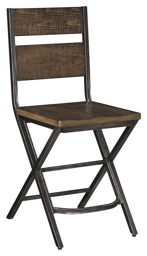 Kavara - Medium Brown - Counter Height Bar Stool (set Of 2)-Washburn's Home Furnishings