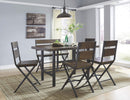 Kavara - Medium Brown - Double Barstool (1/cn)-Washburn's Home Furnishings