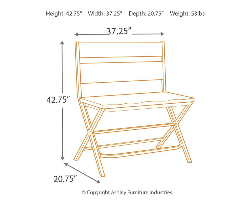 Kavara - Medium Brown - Double Barstool (1/cn)-Washburn's Home Furnishings