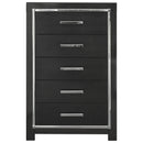 Kaydell - Black - Five Drawer Chest-Washburn's Home Furnishings