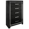 Kaydell - Black - Five Drawer Chest-Washburn's Home Furnishings