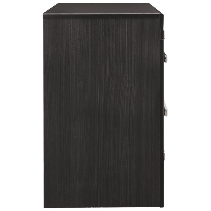 Kaydell - Black - Two Drawer Night Stand-Washburn's Home Furnishings