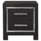 Kaydell - Black - Two Drawer Night Stand-Washburn's Home Furnishings