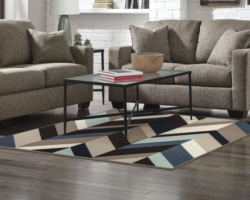 Keelia - Brown - Medium Rug-Washburn's Home Furnishings