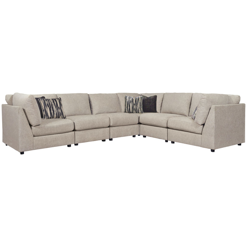 Kellway - Bisque - Wedge 6 Pc Sectional-Washburn's Home Furnishings