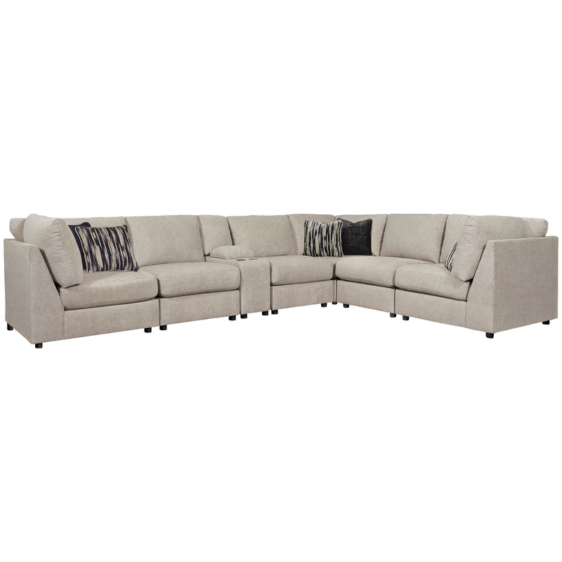 Kellway - Bisque - Wedge 7 Pc Sectional-Washburn's Home Furnishings