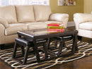 Kelton - Espresso - Cocktail Tbl W/2 Stools (3/cn)-Washburn's Home Furnishings