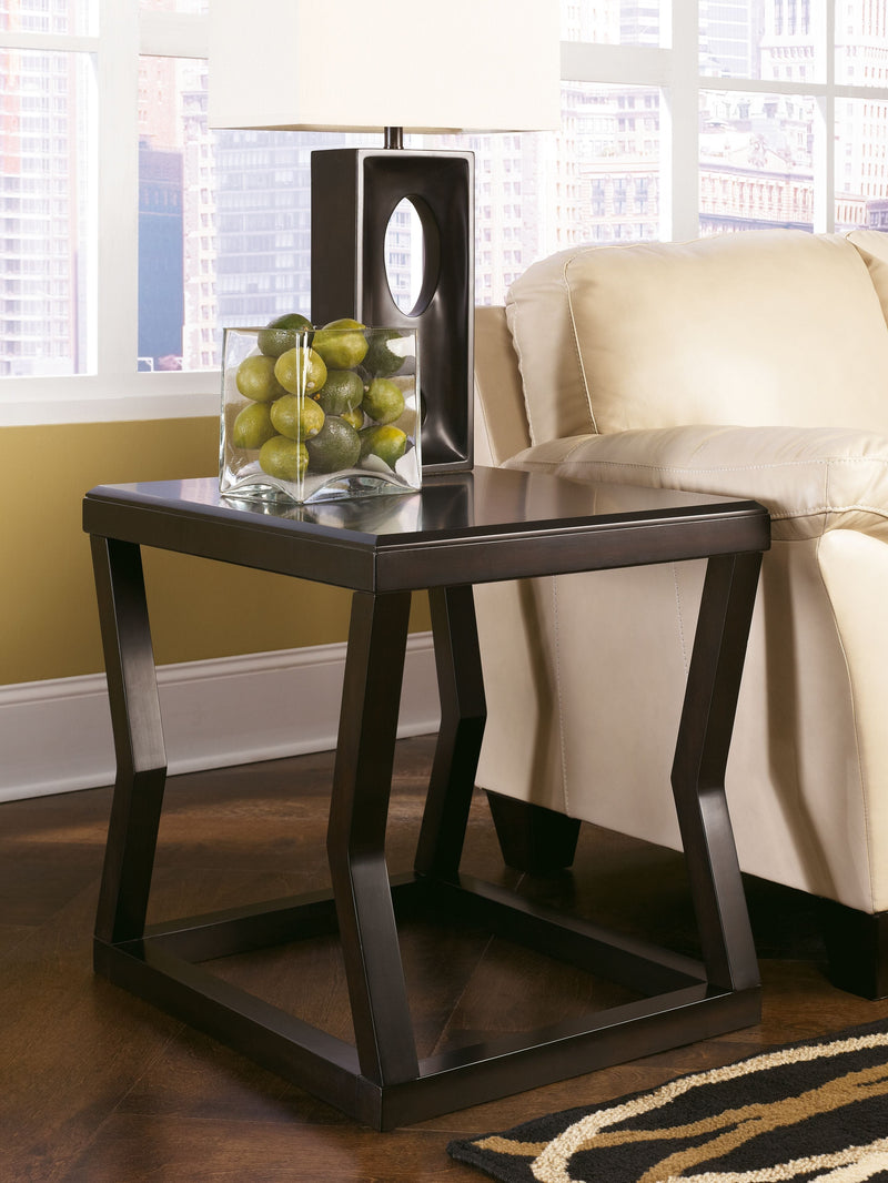 Kelton - Espresso - Rectangular End Table-Washburn's Home Furnishings