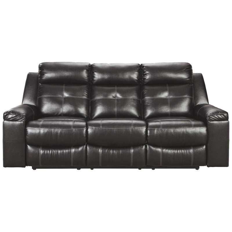 Kempten - Black - Reclining Sofa-Washburn's Home Furnishings