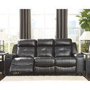 Kempten - Black - Reclining Sofa-Washburn's Home Furnishings