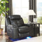 Kempten - Black - Rocker Recliner-Washburn's Home Furnishings