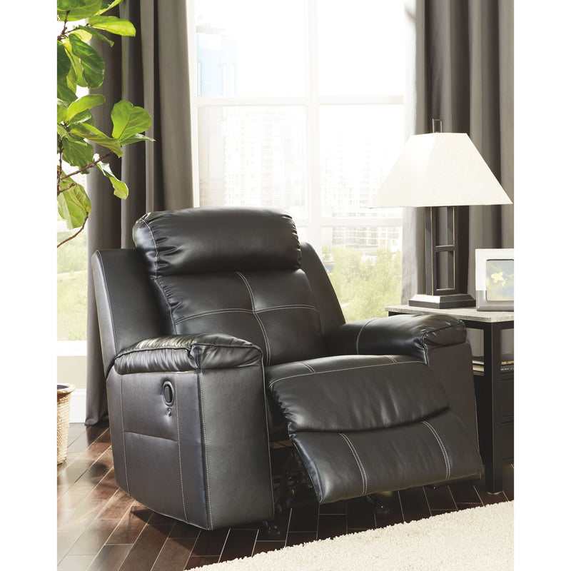 Kempten - Black - Rocker Recliner-Washburn's Home Furnishings