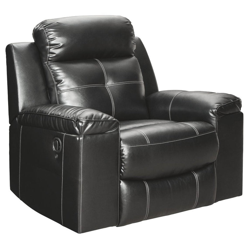 Kempten - Black - Rocker Recliner-Washburn's Home Furnishings