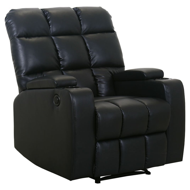 Kennebec - Black - Power Recliner-Washburn's Home Furnishings