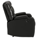 Kennebec - Black - Power Recliner-Washburn's Home Furnishings