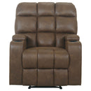 Kennebec - Brown - Power Recliner-Washburn's Home Furnishings