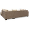 Keskin - Sand - Left Arm Facing Sofa 2 Pc Sectional-Washburn's Home Furnishings