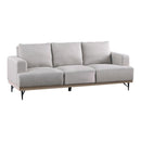 Kester - Recessed Track Arm Sofa - Beige-Washburn's Home Furnishings