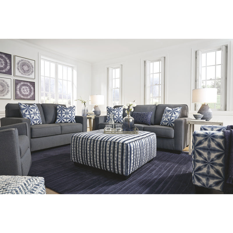 Kiessel - Indigo - Oversized Accent Ottoman-Washburn's Home Furnishings